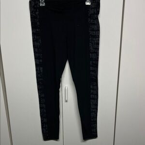 Black Patterned Leggings